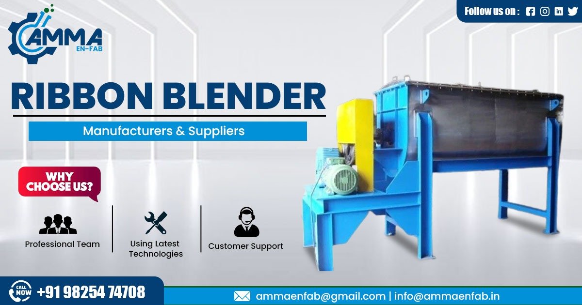 Supplier of Ribbon Blender in Gujarat