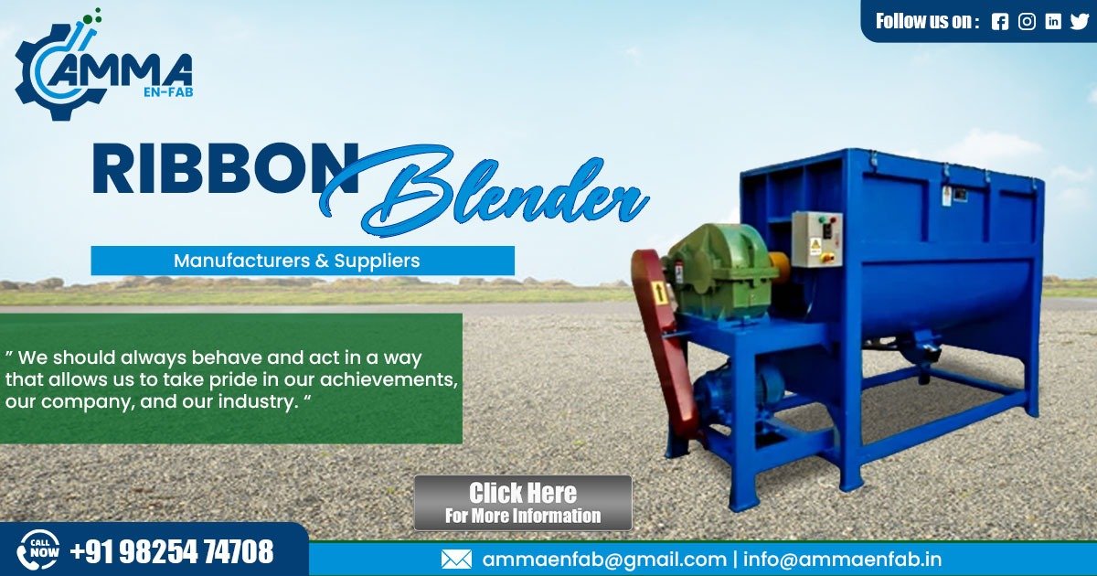 Ribbon Blender Supplier in Maharashtra