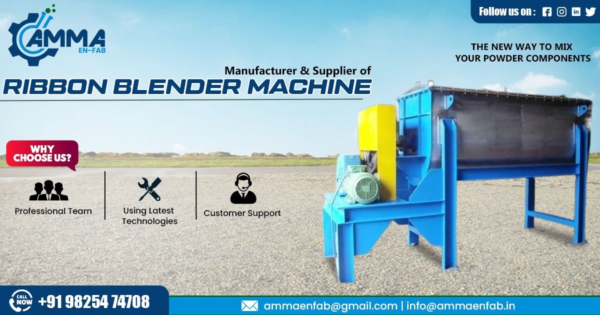 Ribbon Blender Machine Supplier in Madhya Pradesh