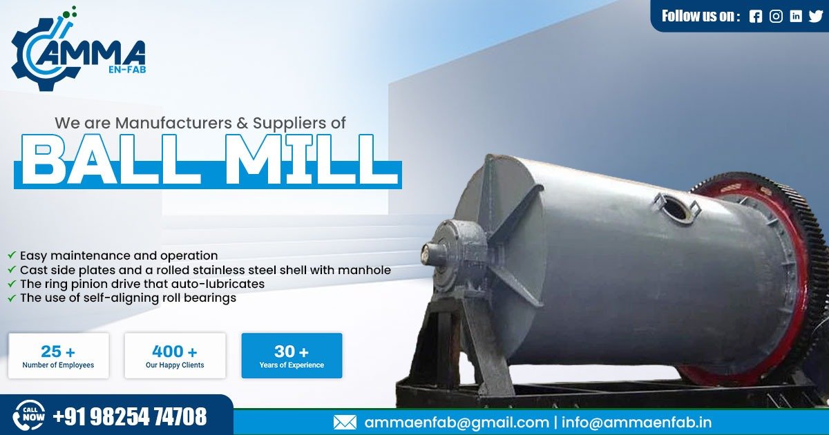 Supplier of Ball Mill in Tamil Nadu